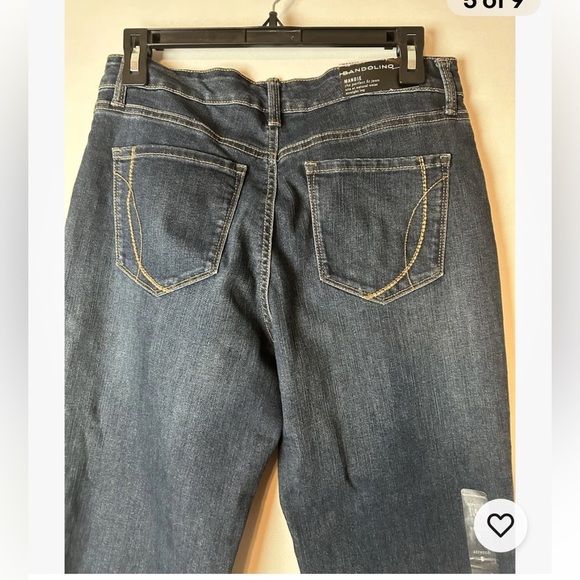 Bandolino Mandie Straight Leg Women's Dark Wash Blue Denim Jeans Size 6 NWT - Picture 4 of 9
